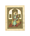 Miniature Portrait Of Mughal Emperor Shahjahan Gouache &Real Gold Artwork
