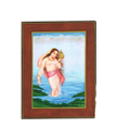 Wall Painting A Beautiful Woman In Lake With Pot Gouache On Paper 10.5x13.5 Inch