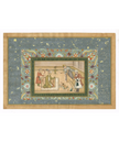 The Infant Akbar Wrestles For A Drum, Mughal Miniature Old Painting