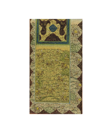 Hunting Art Painting Hand Miniature Hunting Scene Of Mughal Era