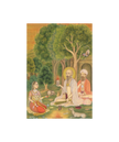 Mughal Empress Miniature Painting: Indian Vintage Art