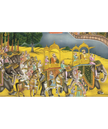 Indian Miniature Painting Of Royal Procession Art And Lake Palace