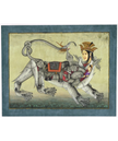 Composite Tiger Of Humans & Animals Having Face Of Queen Painting