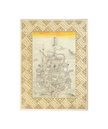 Indian Noah's Ark Of Mughal Era Hand Miniature Fine Art With Bor