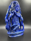 Precious stone Lapis Lazuli Krishna Statue Hand Carved Religious Idol Gift
