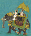 Mughal Empress Elephant Painting: Indian Miniature Art