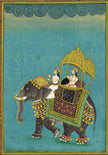Mughal Empress Elephant Painting: Indian Miniature Art