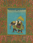 Mughal Empress Elephant Painting: Indian Miniature Art