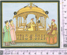 Painting Of Mughal Emperor Shah Jahan seated on the famous Peacock Throne