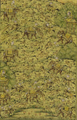 Hunting Art Painting Hand Miniature Hunting Scene Of Mughal Era